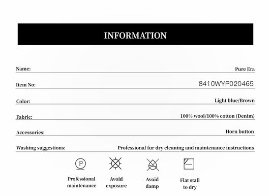 "Pure Era" imported high-quality lamb contrast color fruit collar short wool fur coat