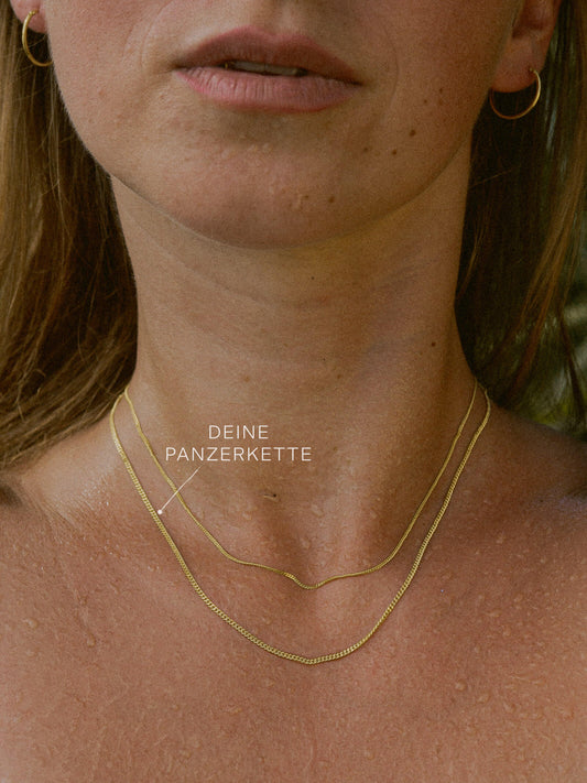 Panzerkette TIMELESS Dezent 8k Gold