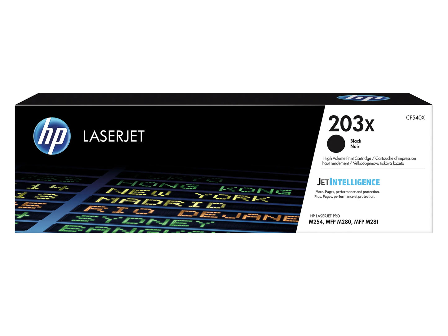 HP 203X (CF540X) Toner Schwarz – 3.200 Seiten – Für LaserJet Pro M254 & M281
