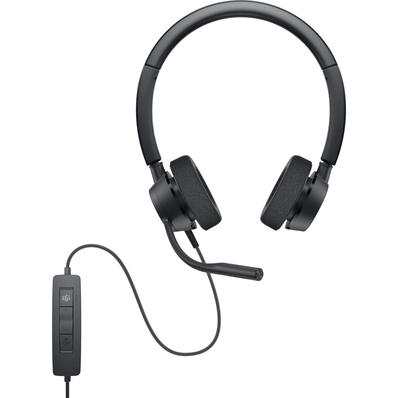 DELL WH3022 Headset mit Mikrofon Kabelloses Headset Büro / Call Center Schwarz (520-AATL)-0