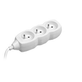 Tracer PowerCord 3m 3-fach Verlängerung/Aufteilung - Weiß (TRALIS44614)-0