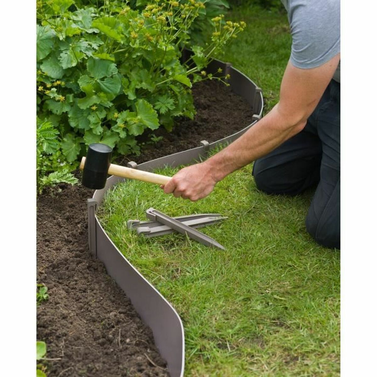 Separator Nature 6040635 Grey Polyethylene Plastic-4