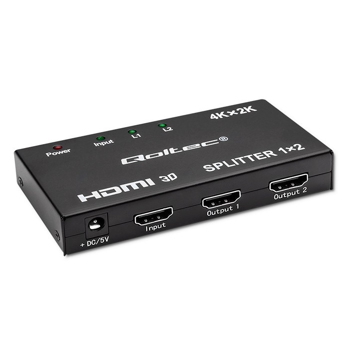 Qoltec 51796 HDMI Splitter (1 PC - 2 Monitore) (51796)-0