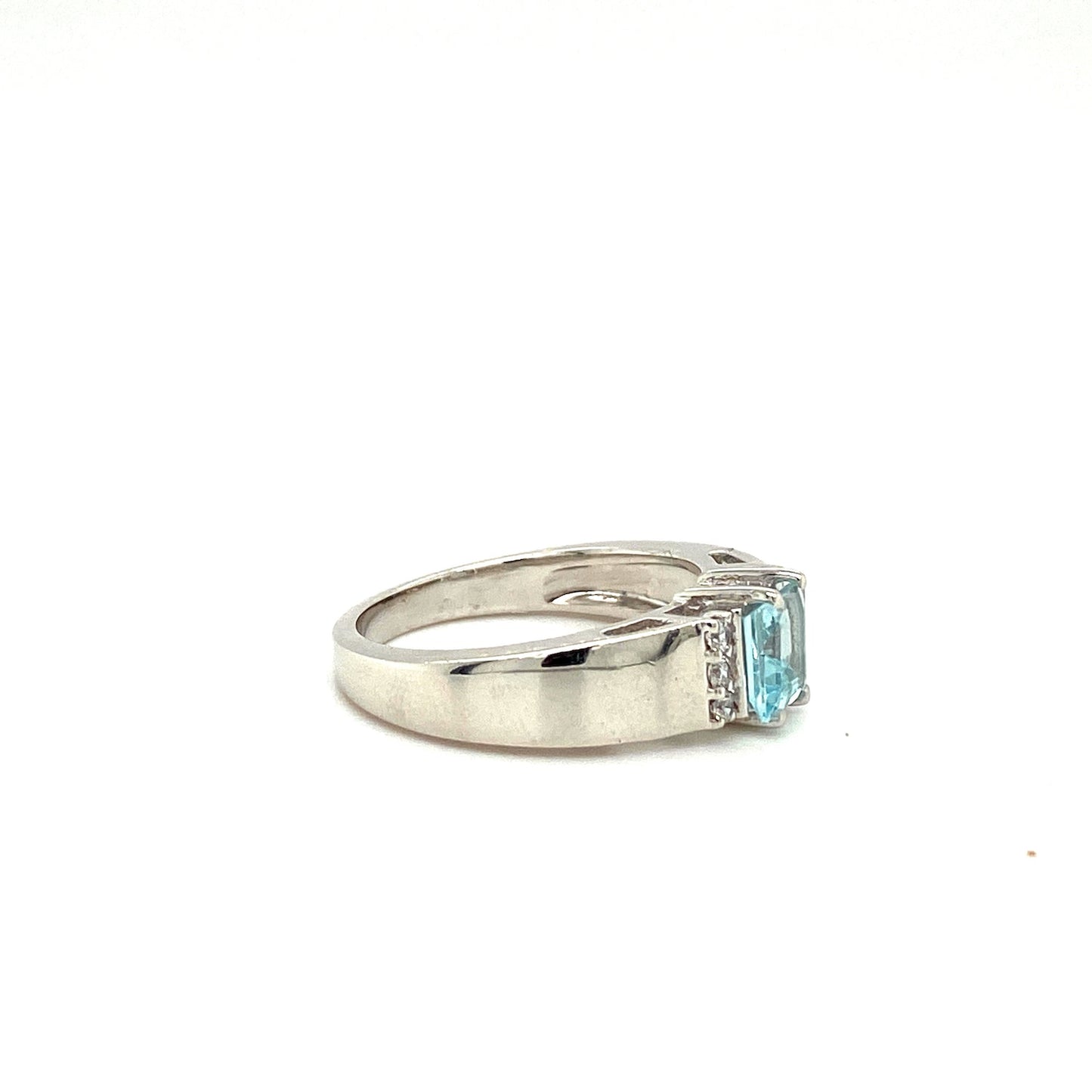 Aquamarine Ring in .925 Sterling Silver KSR - 15173