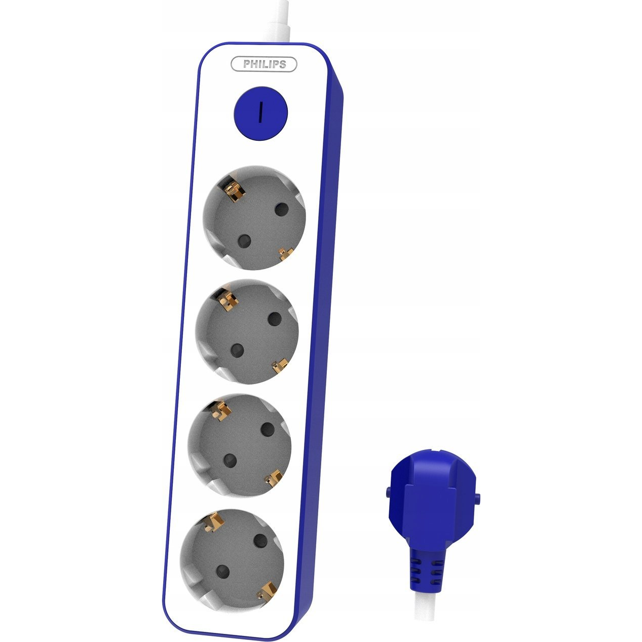 Philips Verlängerungskabel 1,5 m 4 Schuko-Steckdosen LED-Schalter (36500)-0