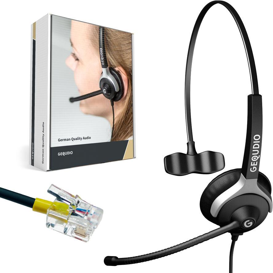 Gequdio WA9003 Mono Headset - Schwarz (WA9003)-0