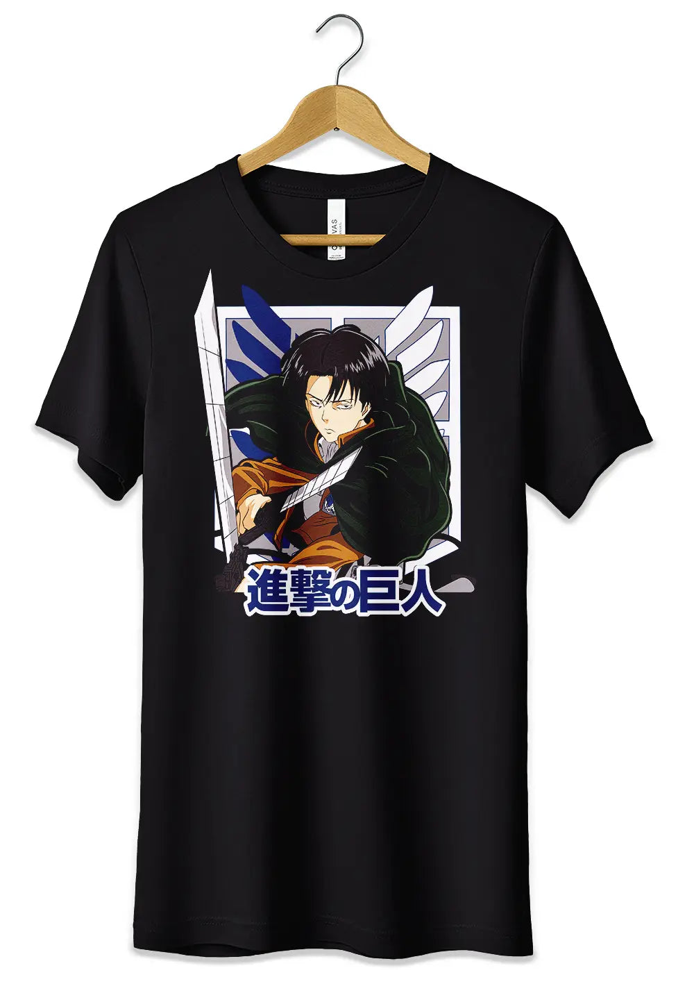 T-Shirt Maglietta Attack on Titan Levi Anime Fans