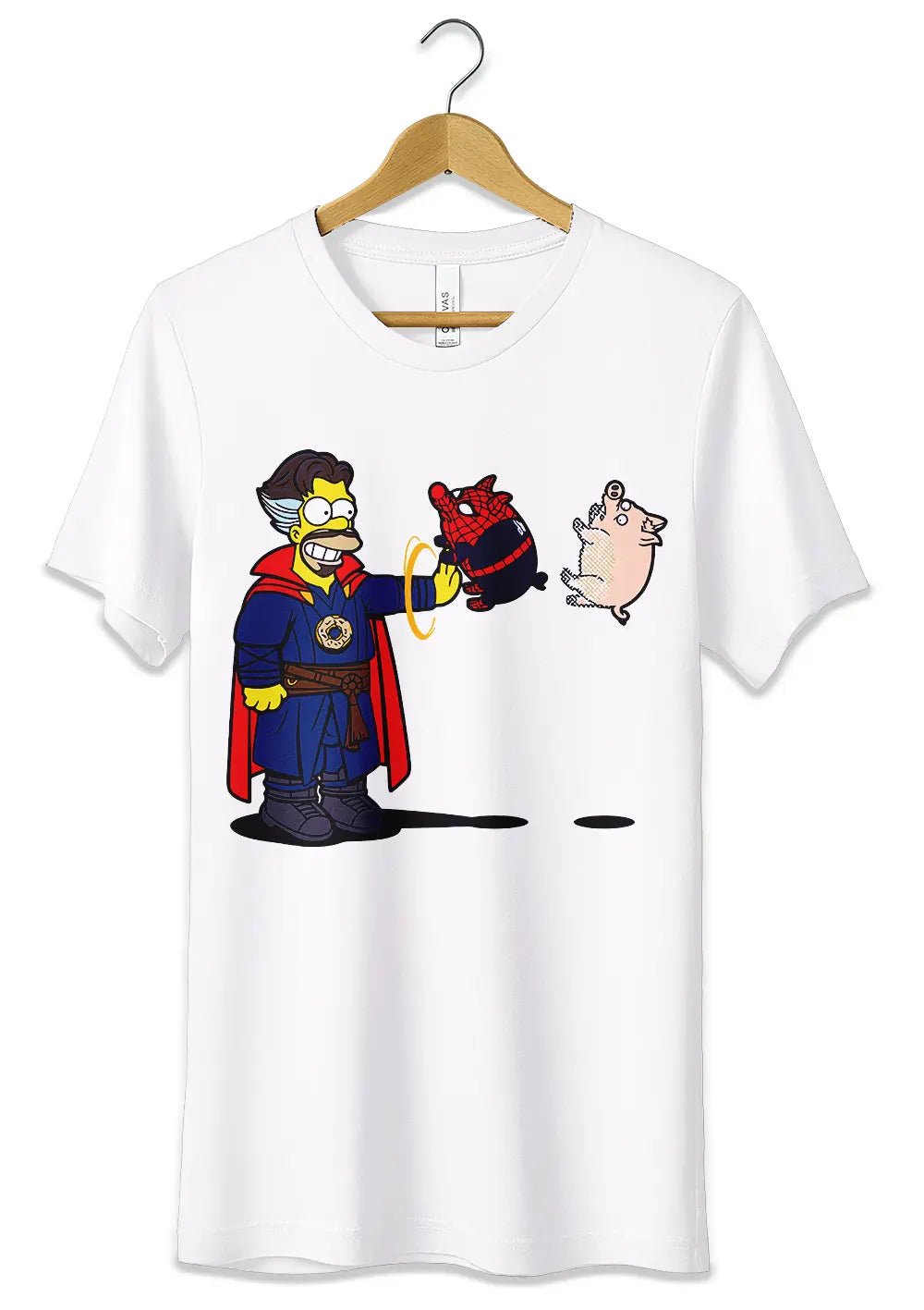 T-Shirt Maglietta Homer Simpson Spider Pork