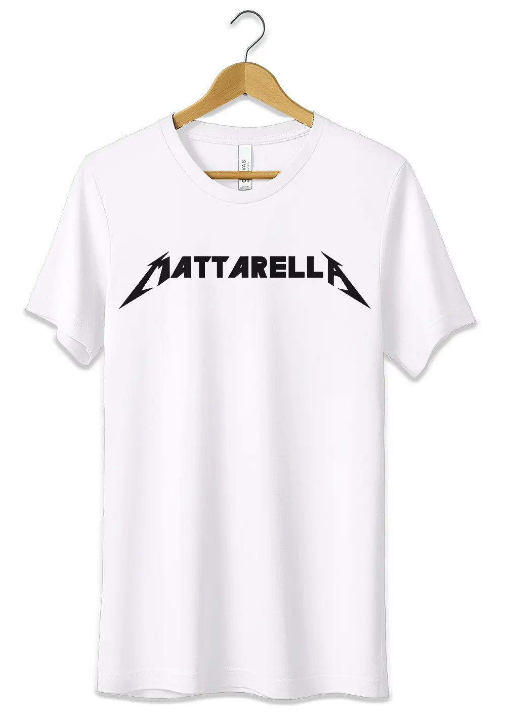 T-shirt Maglietta Mattarella Parodia Divertente Metallica