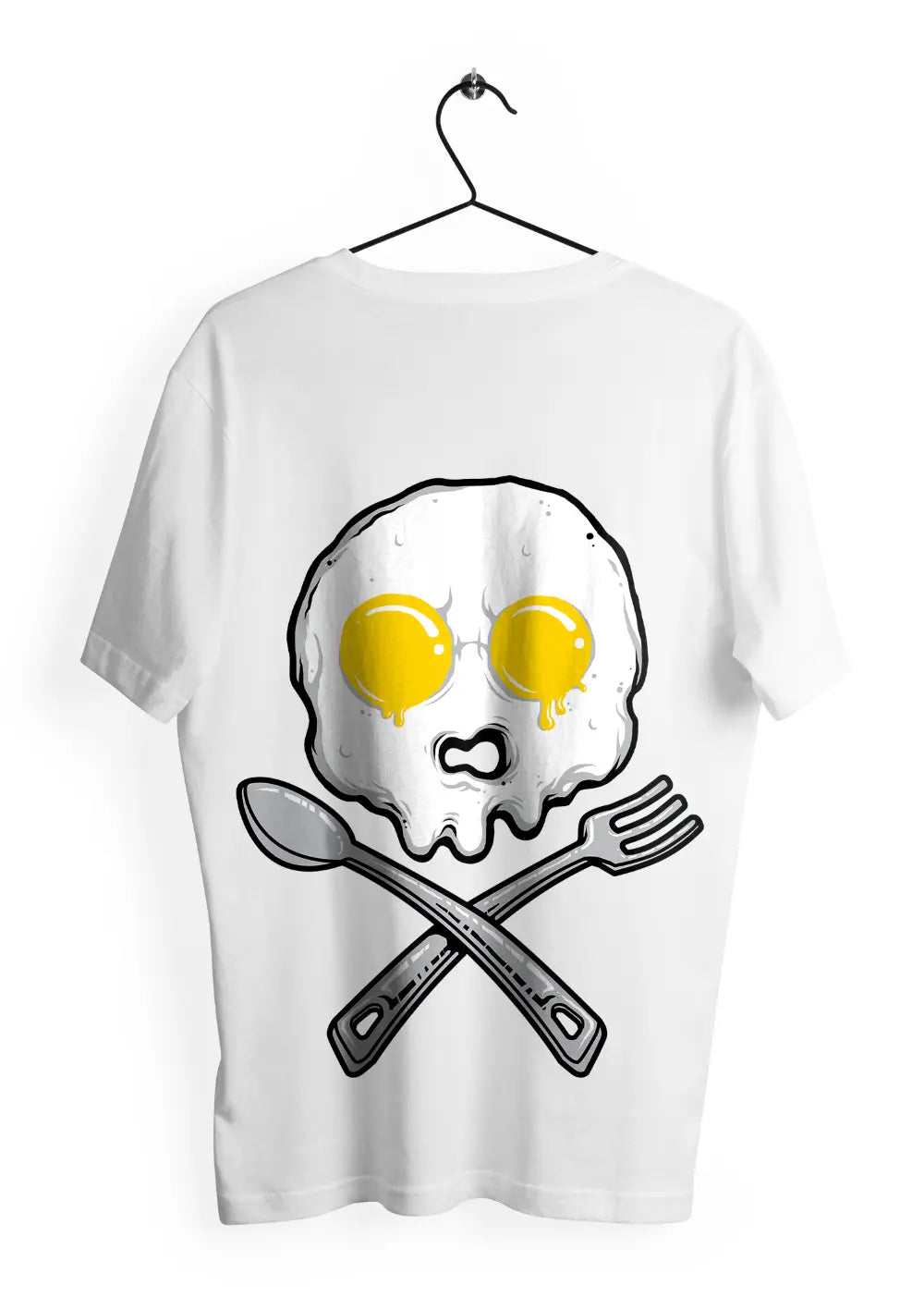 T-Shirt Maglietta Oversize Teschio Uova Urban Streetwear Style