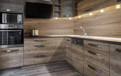 Küchenrückwand - Schwarzwaldeiche rustikal