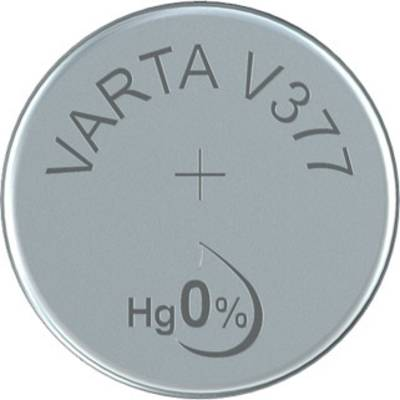 Varta 1x 1.55V V 377 Einmals Batterie SR66 Silberoxid (S) (377101401)-0