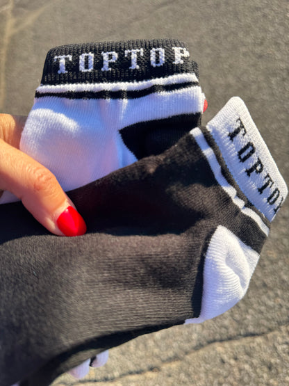 2 PACK - CHAUSSETTES COURTES EN COTON 🖤🤍