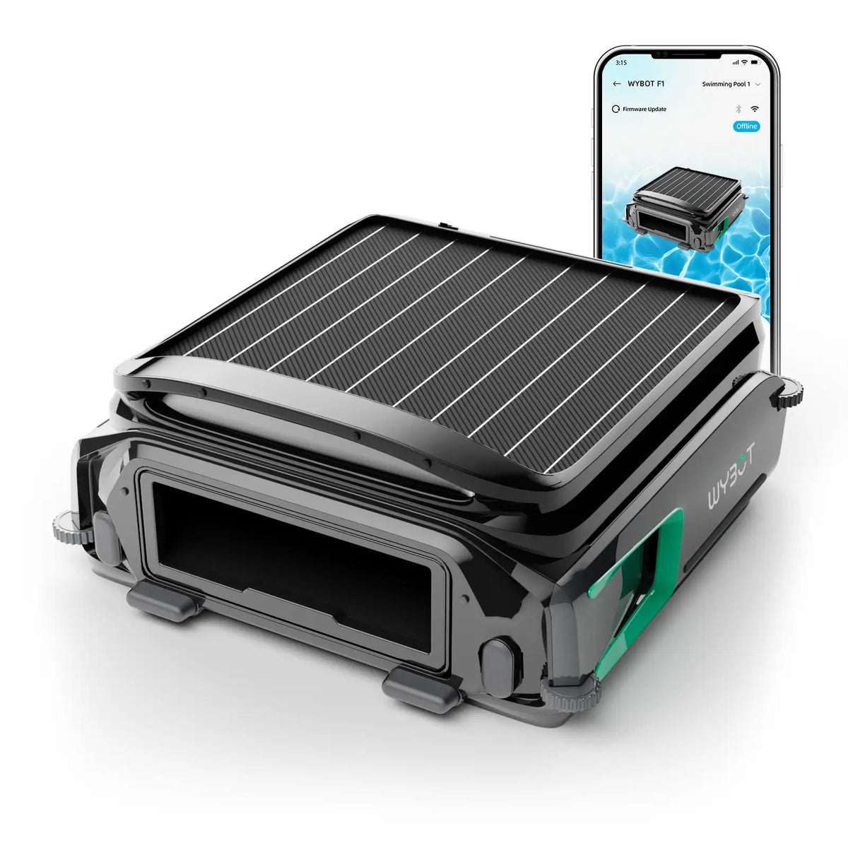 F1 Driver Pool Cleaner WYBOT F1 Pool Skimmer Solar Powered Robotic Cleaner – RoccaStores