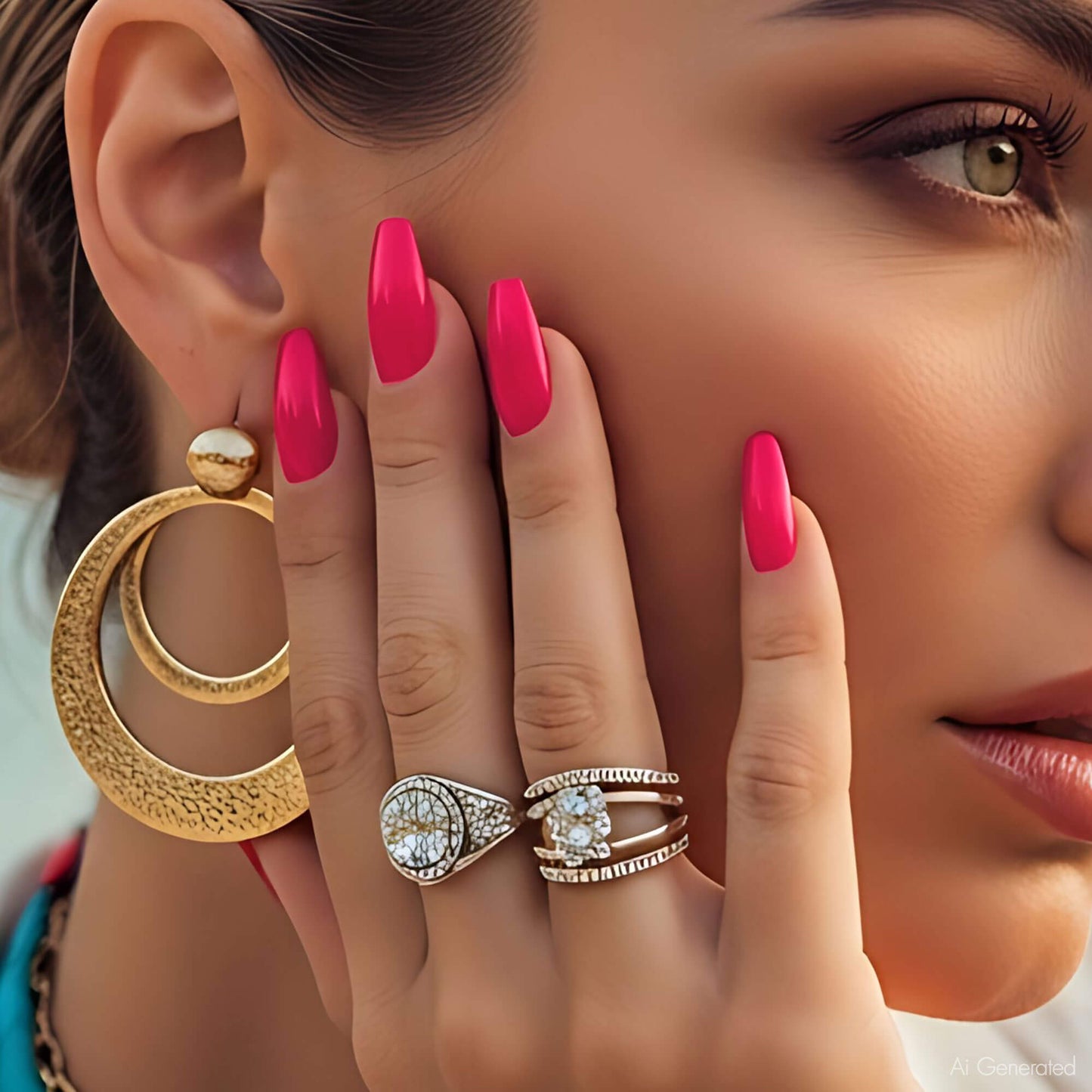 Gel Polish – Vibrant Pink – DN045 – 7ml – HEMA Free