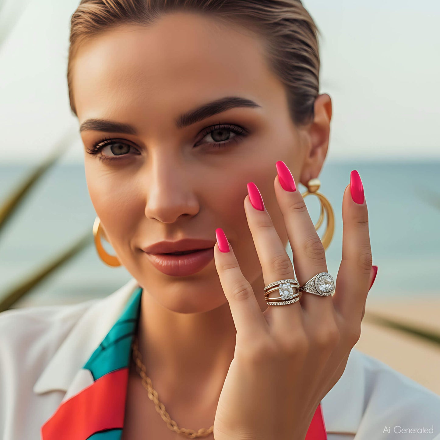 Gel Polish – Vibrant Pink – DN045 – 7ml – HEMA Free