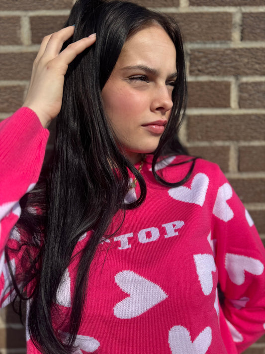 Gilet printemps- Cœurs 🩷