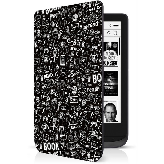 VERBINDEN Sie PocketBook 616/627/632 (Basic Lux 2, Touch Lux 4, Touch HD 3), Fekete Doodle (CEB-1076-DD)-0