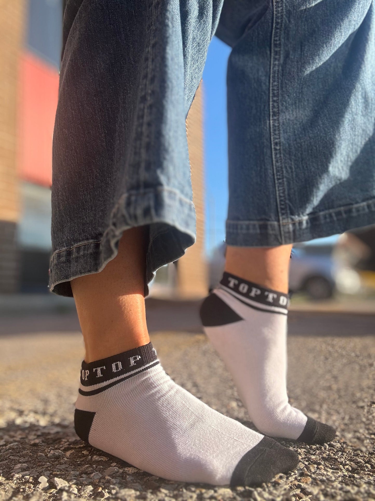 2 PACK - CHAUSSETTES COURTES EN COTON 🖤🤍