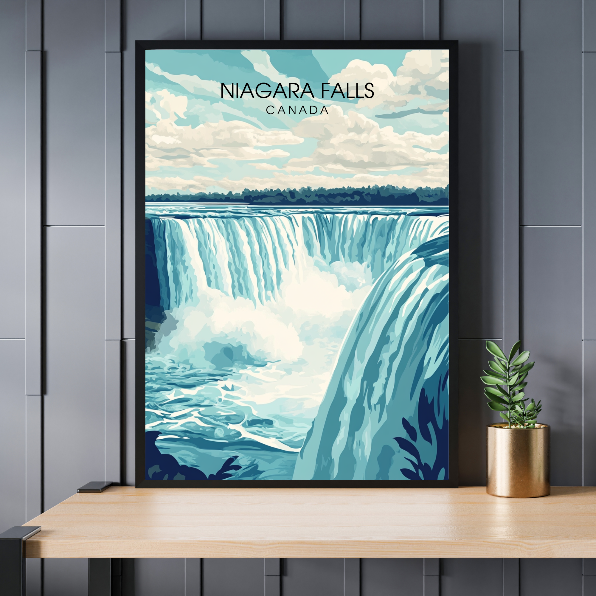 Affiche Chutes du Niagara | Poster Murale Canada | Affiche Canada