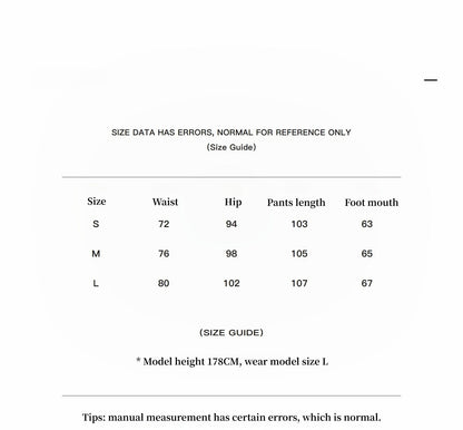 "Workplace Ladies" Fashionable drapey single pleat skinny wide-leg mid-low waist casual pants for women