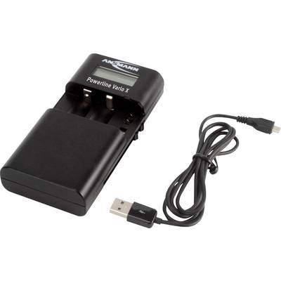 Ansmann Powerline Vario X 1001-0085 Kamera Akkutöltung Zubehör Akku Lithium-Ion, LiPolimer, NiMH (1001-0085)-0