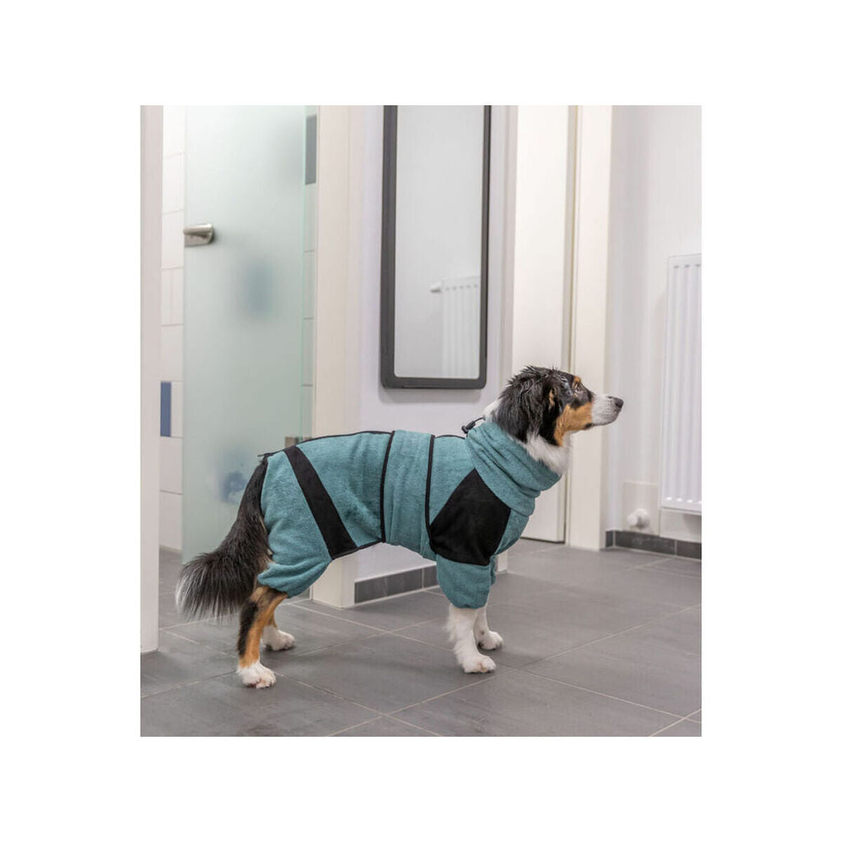 Hundebademantel Trixie Blau M L M/L-8