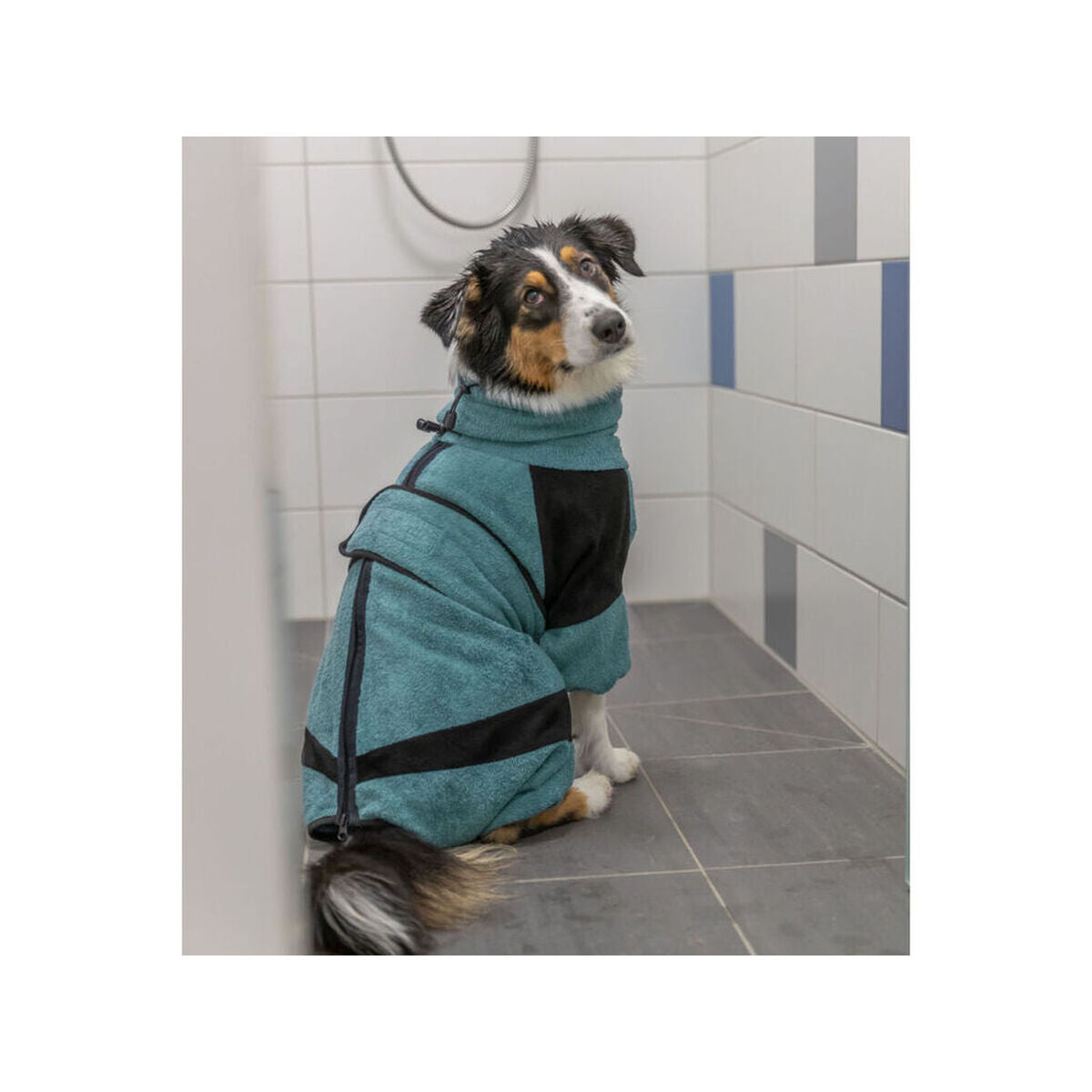 Hundebademantel Trixie Blau M L M/L-6