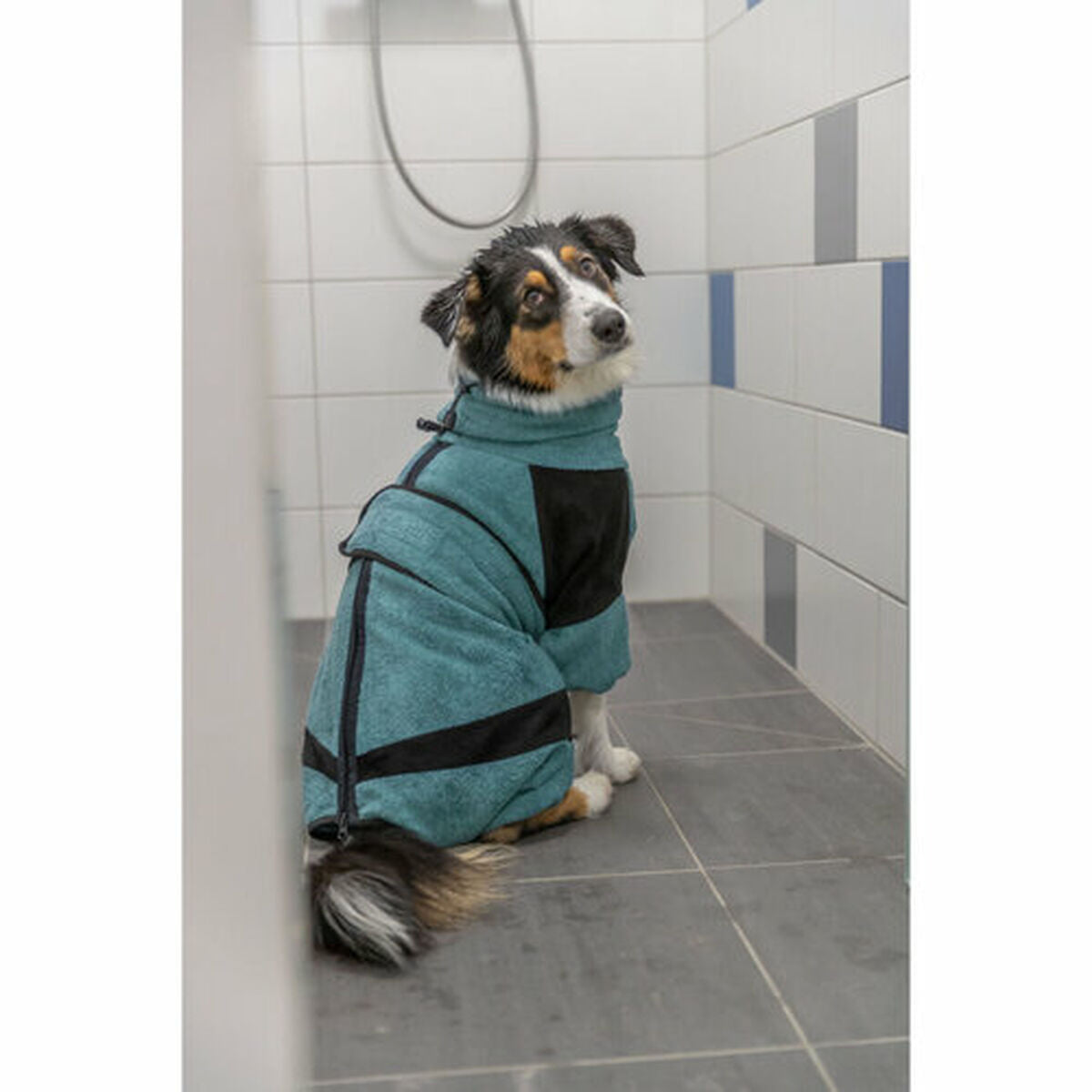 Hundebademantel Trixie Blau S M M/L-5