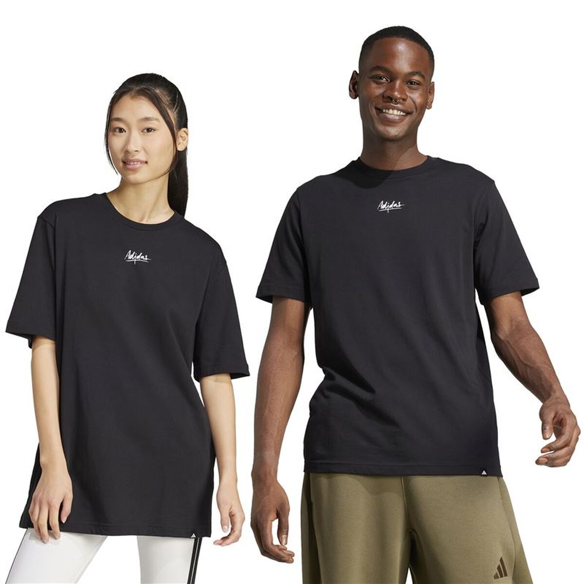 Herren-T-Shirt mit kurzen Ärmeln von Adidas Lemon Black-4