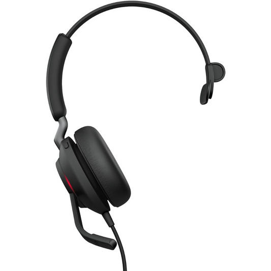 Jabra Evolve2 40, UC Mono Kopfhörer mit Mikrofon Kabel über die Kopf Kanzlei / Callcenter USB Typ-A Bluetooth Schwarz (24089-889-999)-0