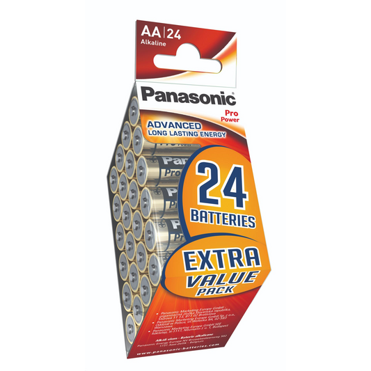 Panasonic 1.5V Alkali AA Stiftmine Pro power (24db / Packung) (LR6PPG/24PD) (LR6PPG/24PD)-0