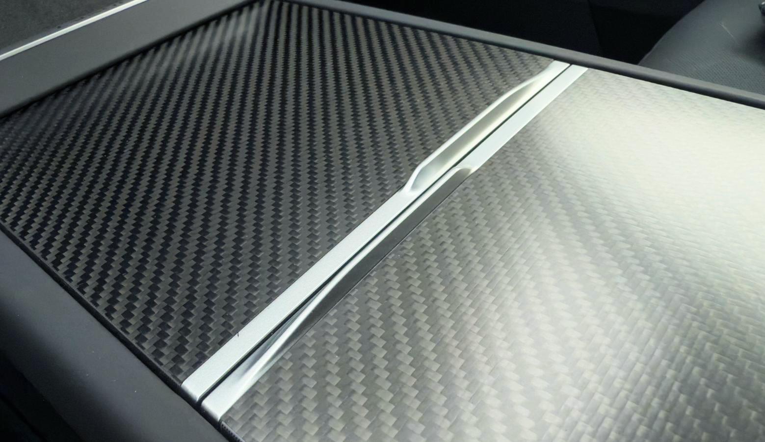 Echt-Carbon Mittelkonsolen-Cover für das Tesla Model 3/Y
