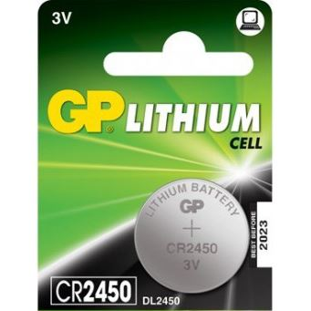 GP Litium Gomb elem 1db CR-2450 (CR-2450)-0