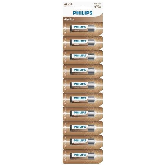 Alcaline Philips AA Entry Tear-off, 10 Stück (LR6AL10S/10)