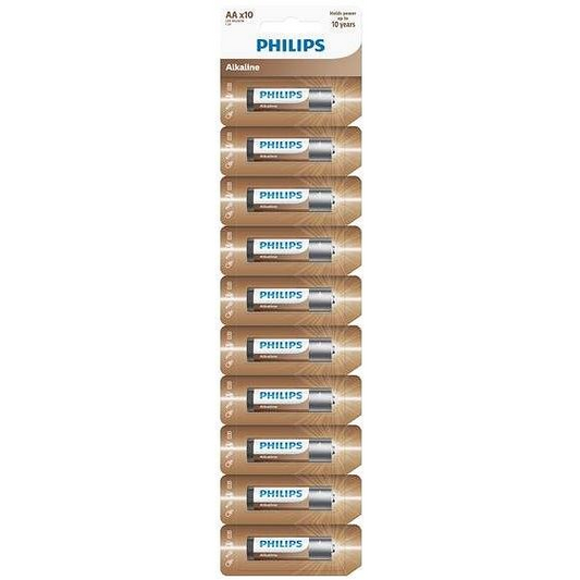 Alcaline Philips AA Entry Tear-off, 10 Stück (LR6AL10S/10)