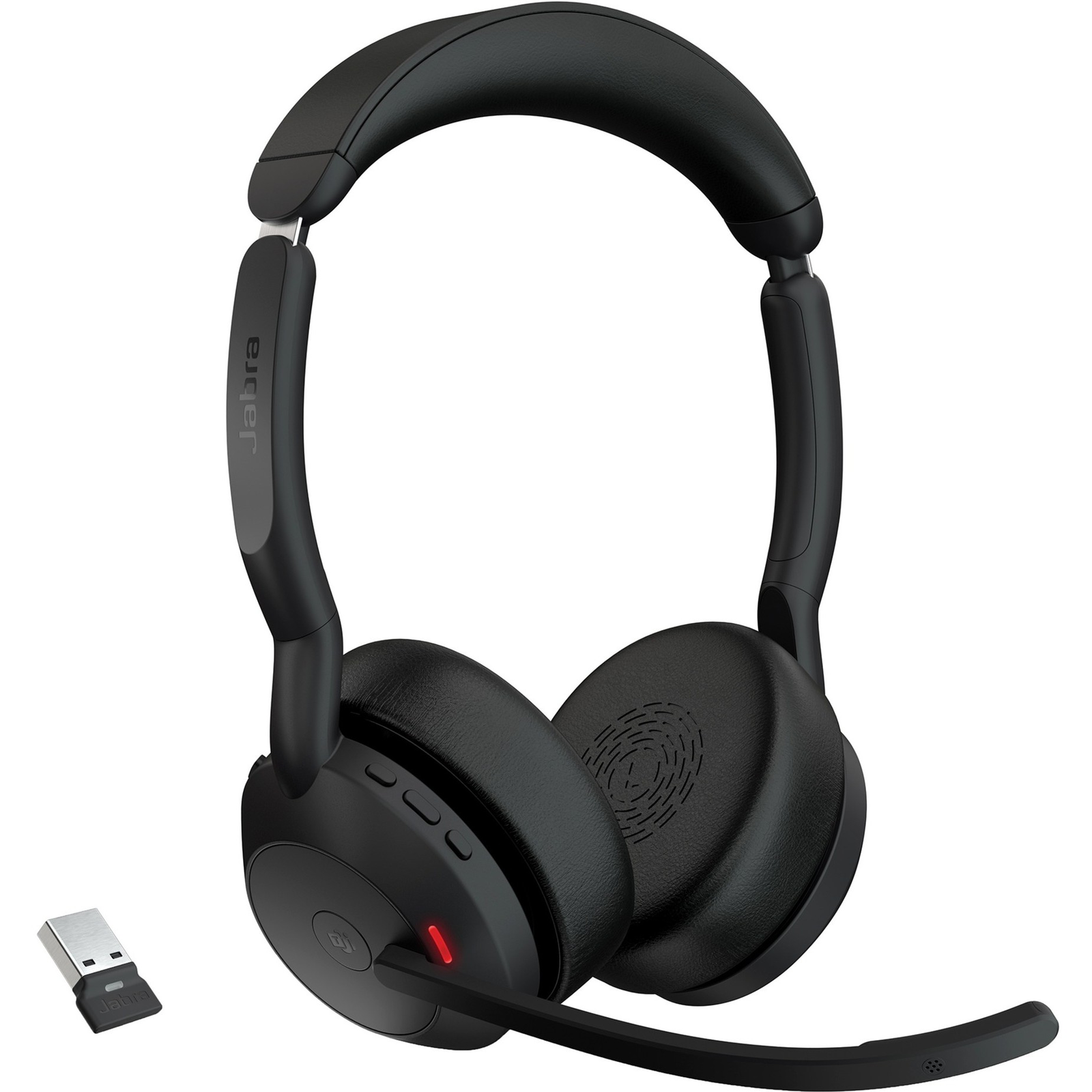 Jabra Evolve2 55 Kopfhörer Kabellose Kopfbänder Büro/Telefonzentrum Bluetooth Ladehalterung Schwarz (25599-999-999)-0