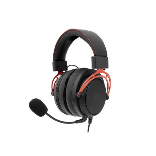 Weißer Hai GORILLA-B/R, GH-2341-B/R Gaming-Kopfhörer, schwarz/rot, (3.5 Jack) (WS GH-2341B/R)-0