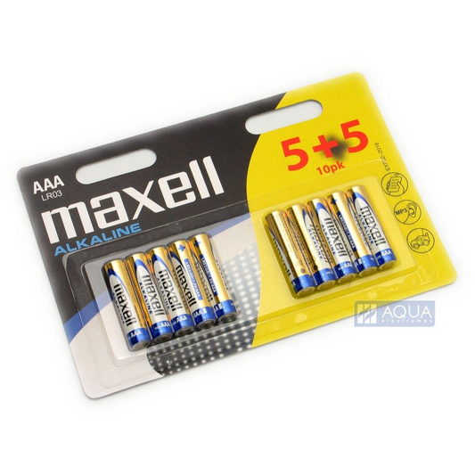 Maxell Alkali AAA Stiftelement (10 Stück / Packung) (LR03) (LR03/MN2400)-0
