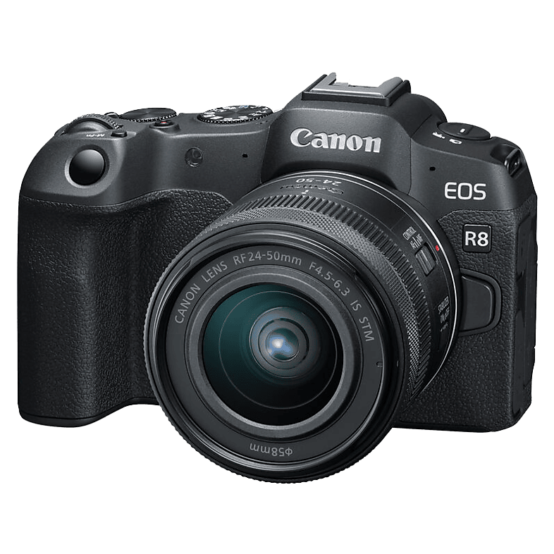 Canon EOS R8 + RF 24-50mm F4.5-6.3 IS STM Kit MILC 24,2 MP CMOS 6000 x 4000 Pixel Schwarz (5803C013)