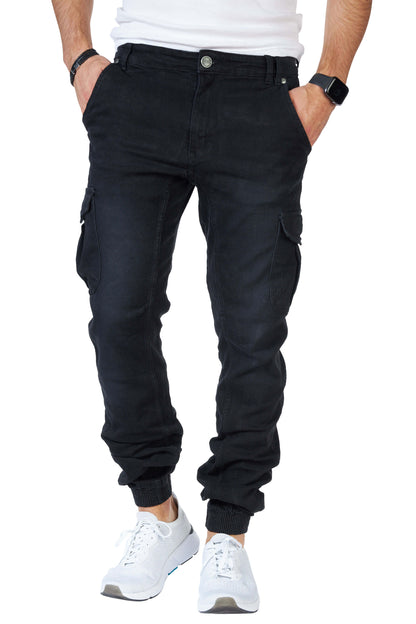 STYLEKO Cargo-Freizeithose Jeans Gürtelschlaufen