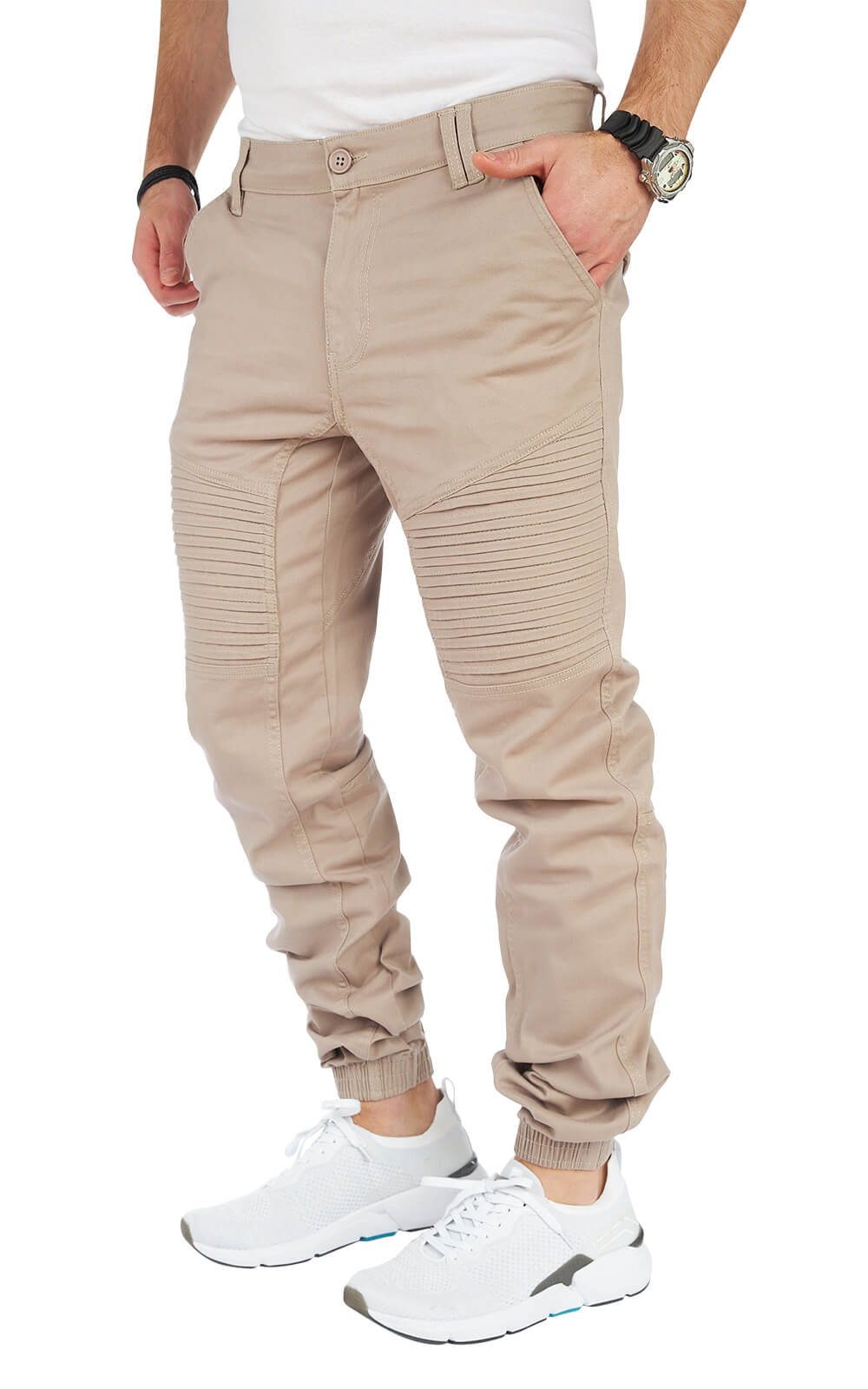 STYLEKO Cargo-Freizeithose Slim fit mit Gürtelschlaufen