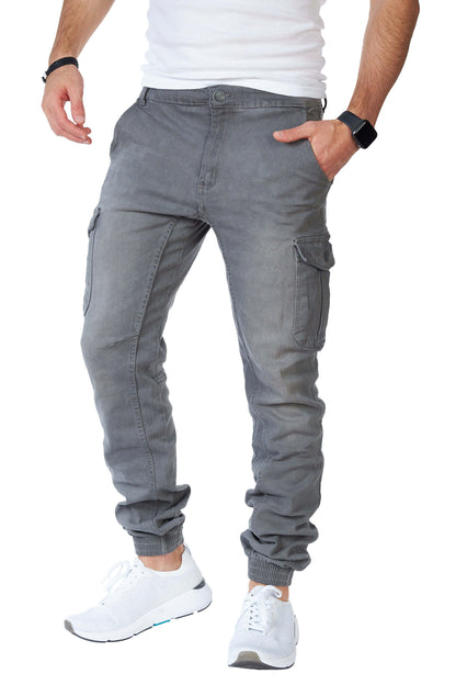 STYLEKO Cargo-Freizeithose Jeans Gürtelschlaufen