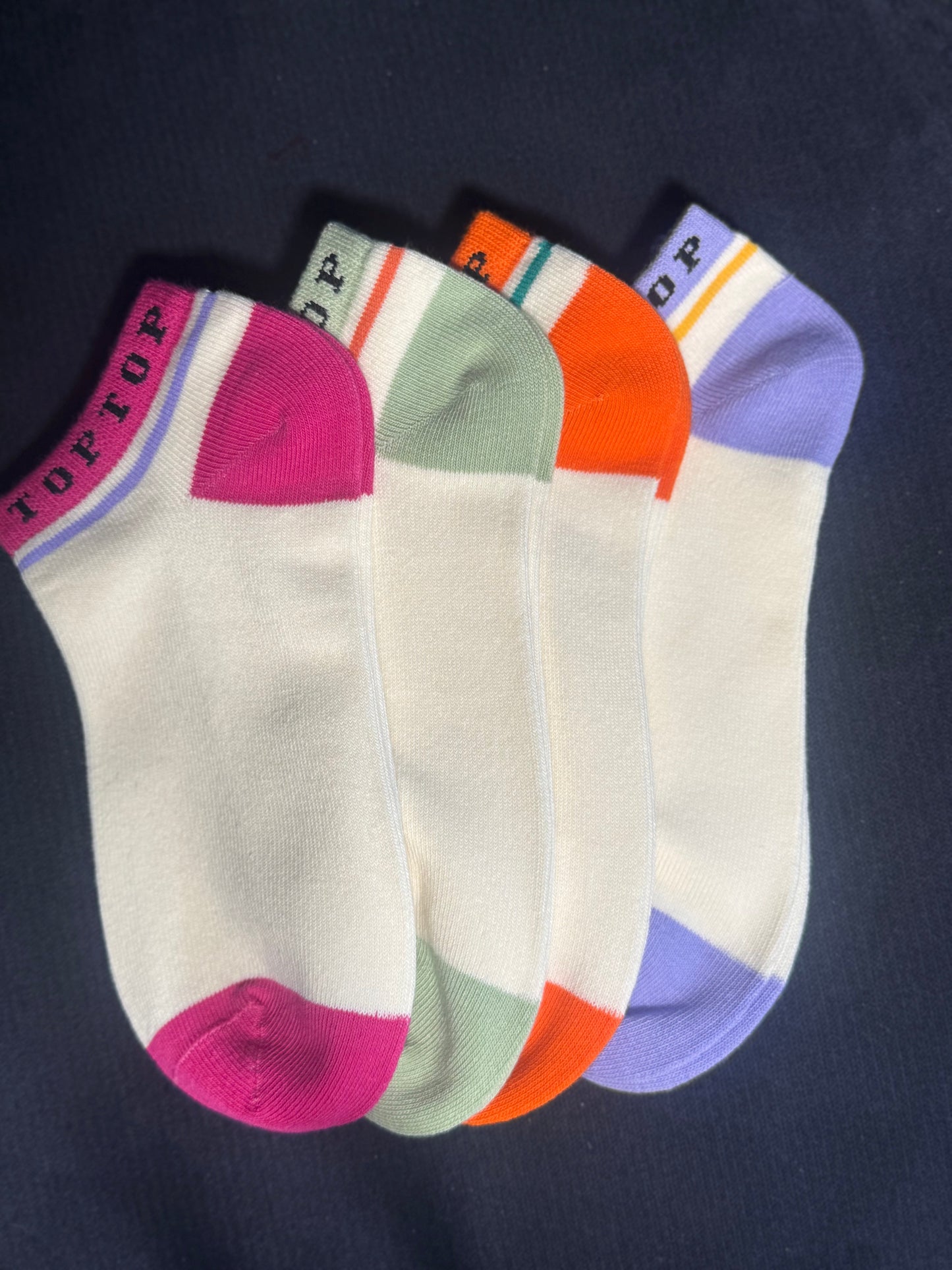 4 PACK - CHAUSSETTES COURTES EN COTON