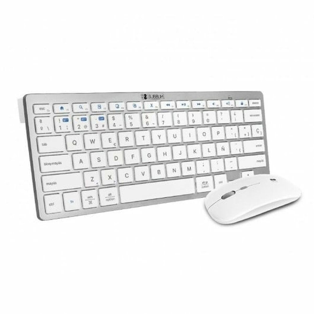 Tastatur und Maus Subblim SUBKBC-OCO010 Silber (2 Stück) - 38