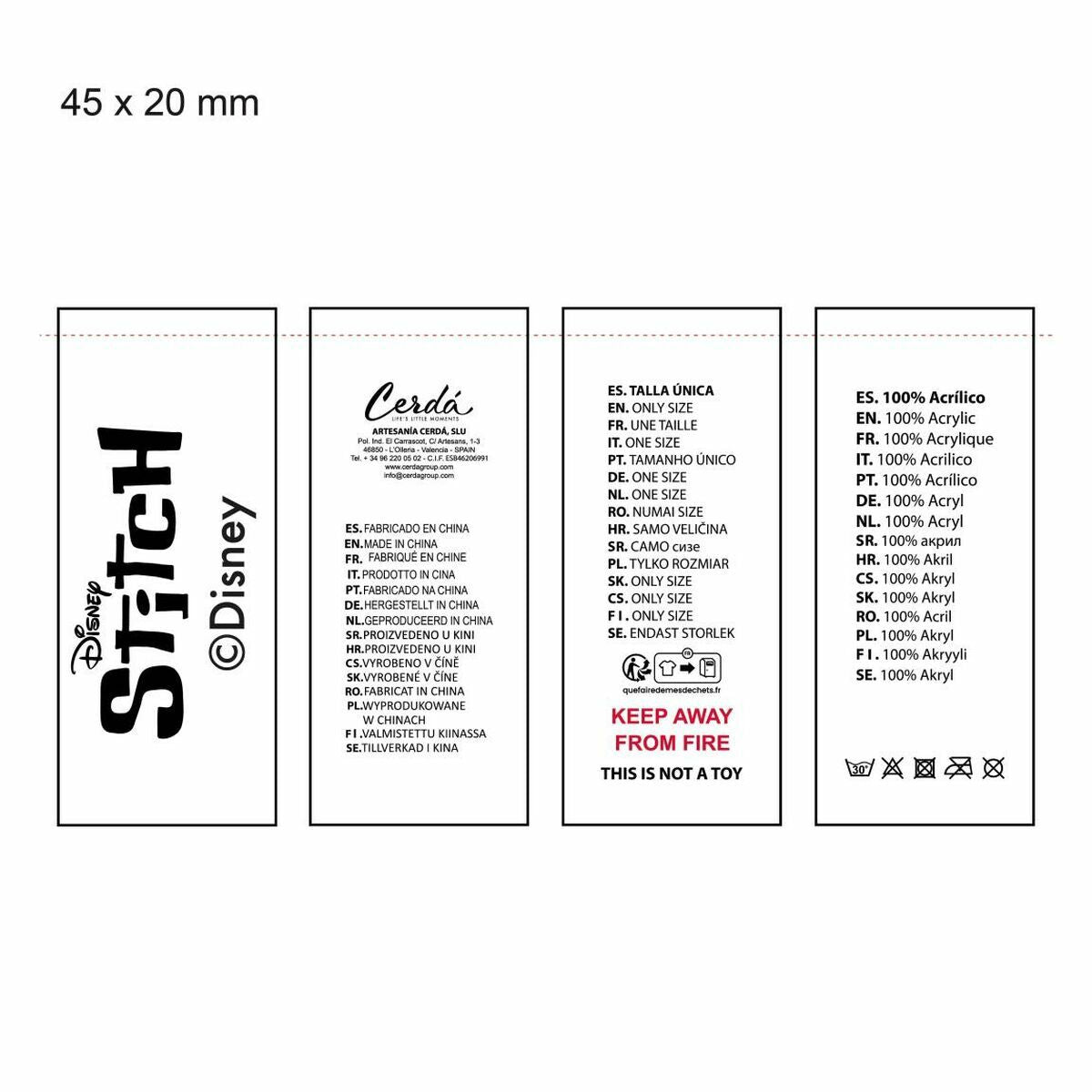 Mütze & Handschuhe Stitch Blue 2 Stück-3