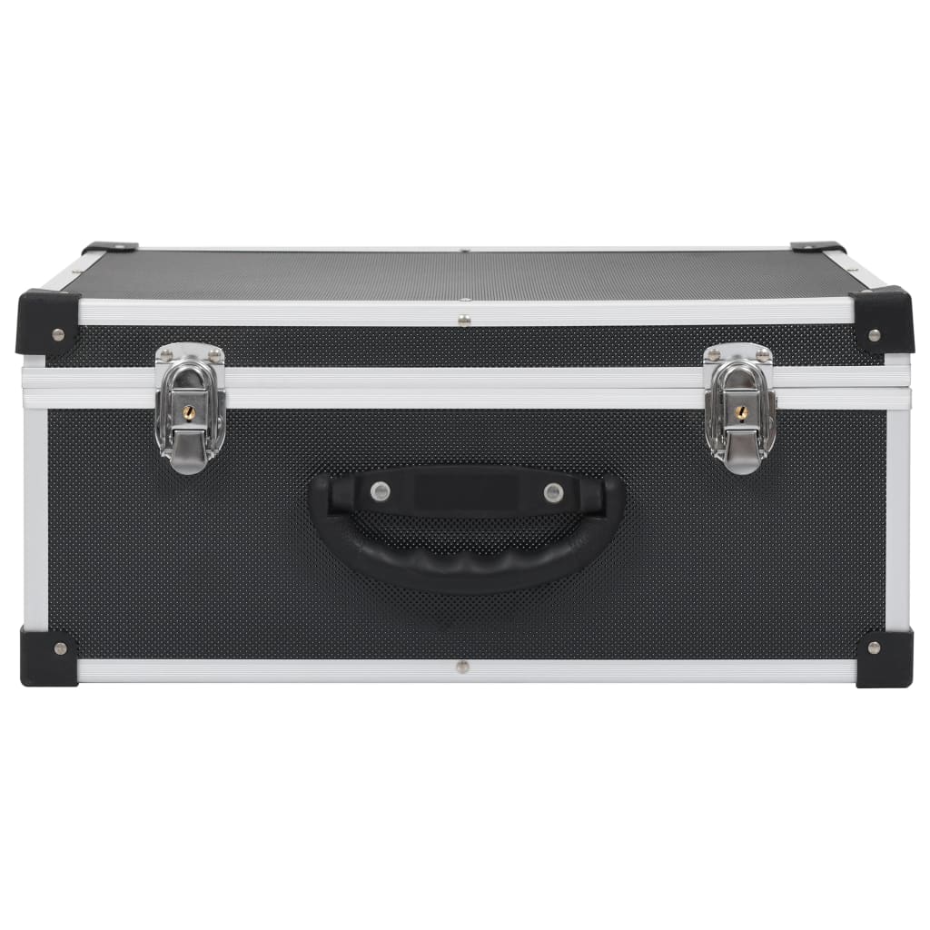 NNEVL CD Case für 60 CDs Aluminium ABS Schwarz-2