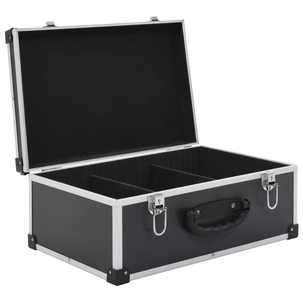 NNEVL CD Case für 60 CDs Aluminium ABS Schwarz-4