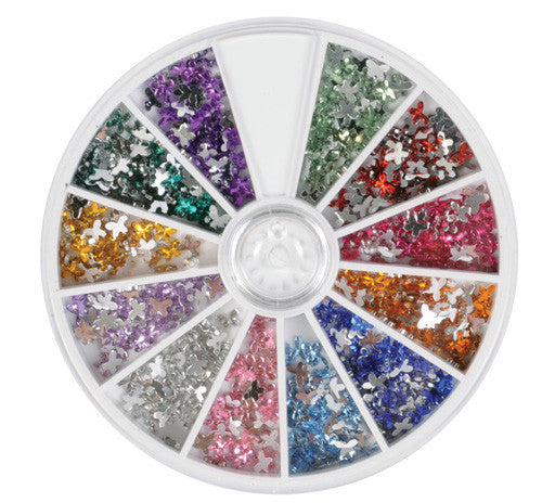 600 Nail Rhinestones, Butterfly