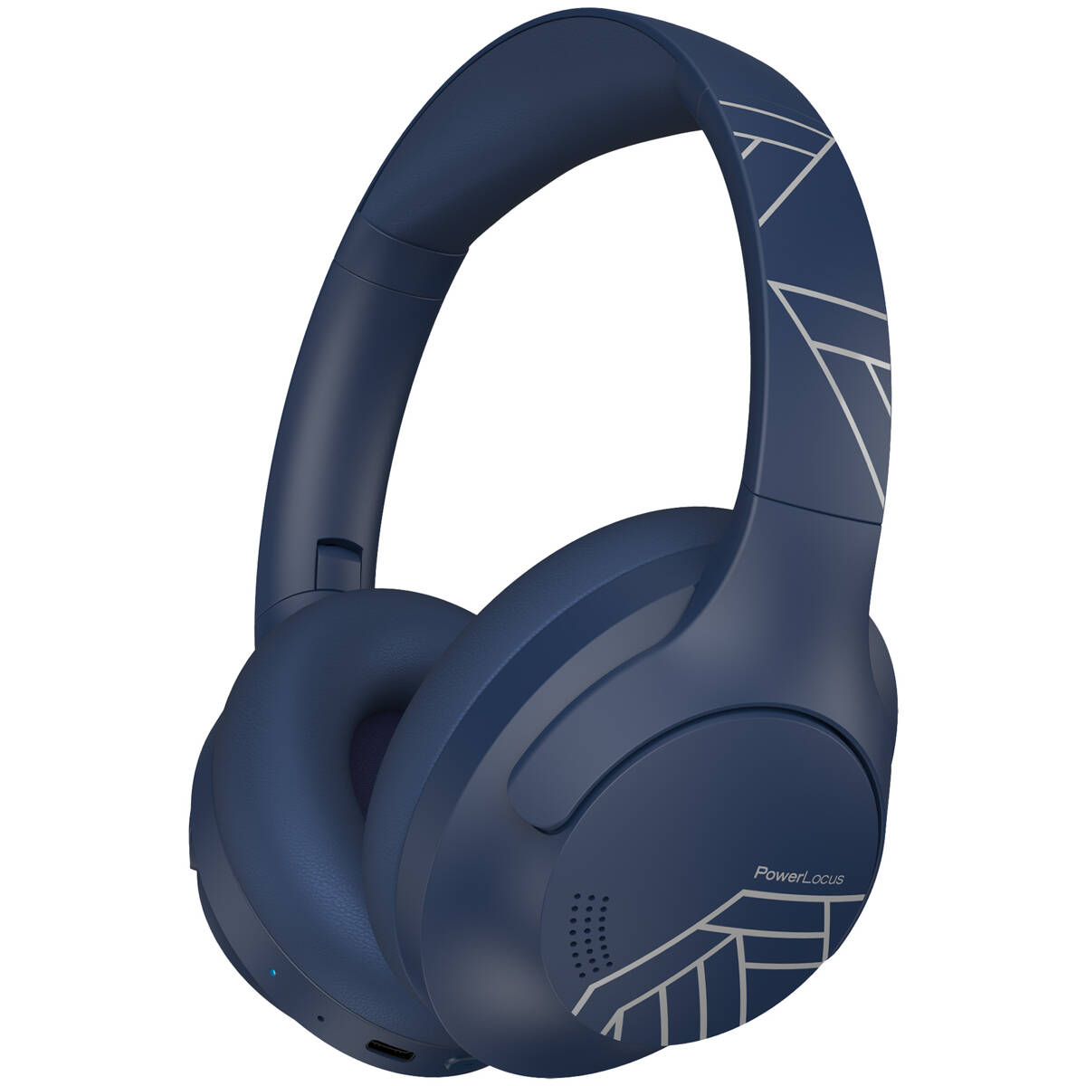 POWERLOCUS P3 BLUETOOTHÖÖÖCHADLOLOLO UŠÍ BLUETOOTH 5.3 MODRÉ (PWL-P3-BLUE)-0
